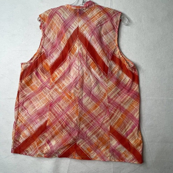 🚨10 / $20 🚨 Lane Bryant Women’s 18/20 Ruffle Neck Sleeveless Blouse Top - Picture 7 of 12